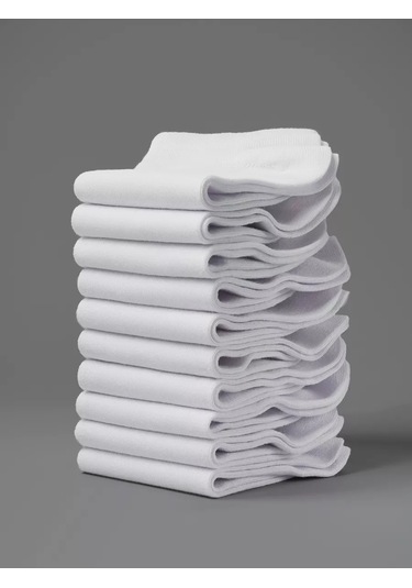 Responce Kısa Klasik Çorap Seti 10 Çift 68777005 Beyaz