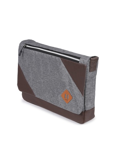 Strong 15.6 Inch Laptop Bölmeli Omuz Askılı Postacı Çantası Kft03 Gri