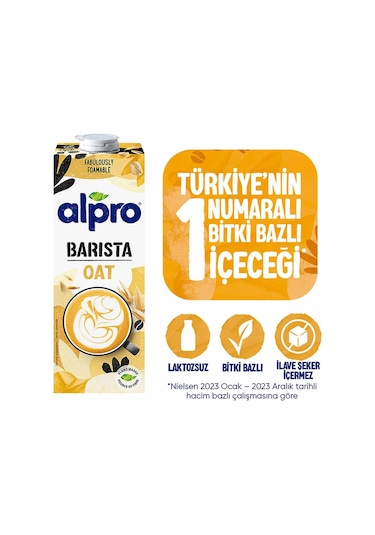 Alpro Barista Profesyonel Yulaf Sütü 1 L