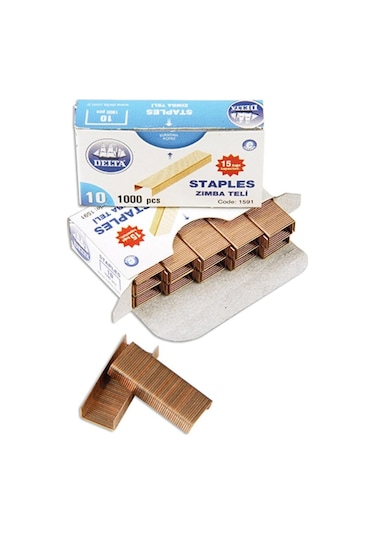 Delta No 10 Zımba Teli Sarı 10 Lu Paket