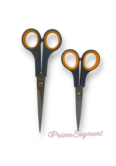 Turuncu 2'li 1. Kalite Okul Terzi Kesim Makası 2 Boy