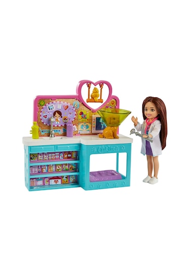 Barbie Chelsea Meslekleri Öğreniyor Veteriner Oyun Seti HGT12