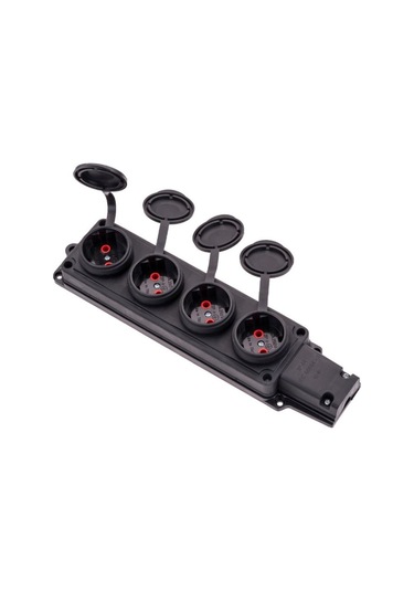 Byes 1x16a 2p+e 250v Dörtlü Kauçuk Grup Priz Ip44