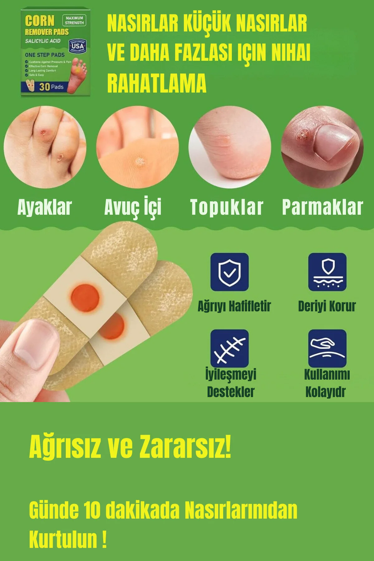 Ulensy %40 Salisilik Asit Nasır Seti 24'lü