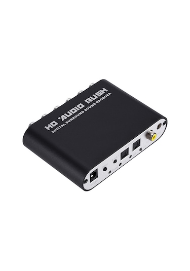 Youmex 5.1 Kanal Dts Dolby Ac-3 Ses Kod Çözücü: Dijital Fiber/koaksiyelden Rca Loto Bağlantıya, Usb Güç Kablosu Ve Fiber Ile