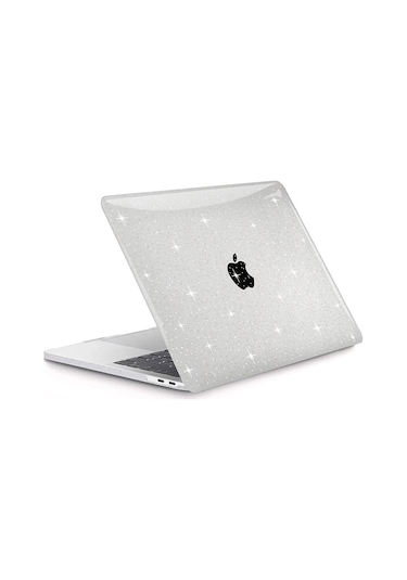 Macbook Neo 13 İnç A3404 İle Uyumlu Parlak Simli Şeffaf Kılıf Kapak Koruma Diğer