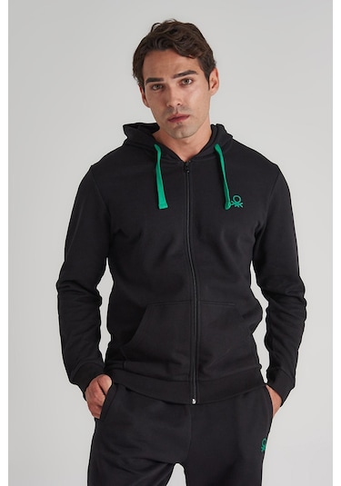 Benetton United Colors Of Bnt-m20310 Erkek Sweatshirt 71056 BNT-M20310-R1534 Siyah