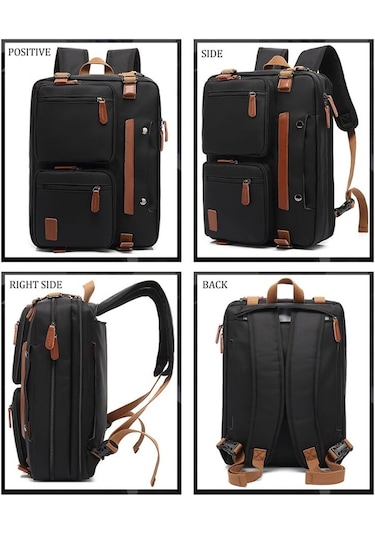 Coolbell CB-5005 2'si 1 Arada 17,3" Laptop Sırt ve Omuz Çantası-Lacivert