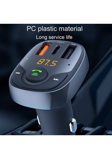 36w Araba Bluetooth Mp3 Çalar Fm Verici Çok Fonksiyonlu Araç Şarj Cihazı, Model: S-15pd