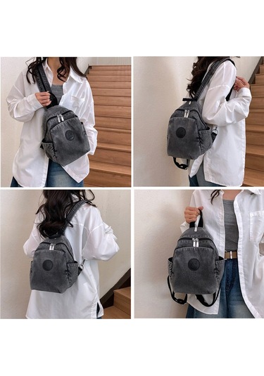 Arion Xy-628 Denim Kot Omuz Ve Sırt Çantası Siyah
