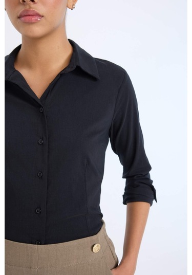 DeFacto Regular Fit Bengalin Uzun Kollu Gömlek I5278AZ25SPBK81 DeFacto Regular Fit Bengalin Uzun Kollu Gömlek I5278AZ25SPBK81