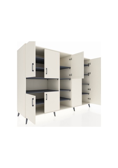 Kronos Dolap 13 Raflı 7 Kapaklı 220x59x163 Aytaşı-aytaşı/antrasit Aytaşı-aytaşı/antrasit