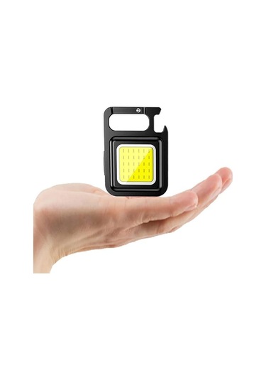 Wellhise Mini Taşınabilir Led Çok Fonksiyonlu Fener, Yüksek Lümen, Cob Anahtarlık, Dış Mekan İçin Şarj Edilebilir Acil Durum Işığı, Mini Kamp Feneri