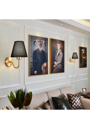 Moveevo Yatak Odası Duvar Lambası, Akustik Ve Işık Kontrollü Led, Klasik Amerikan Stili, Konforlu Ve Pratik Kullanım, Bakır Tonu Ve Beyaz Abajur Beyaz