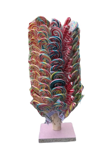 Şekeyci Büyük Çubuklu Lolipop Sosyete Şekeri 28 G 150 Adet Stand Dahil