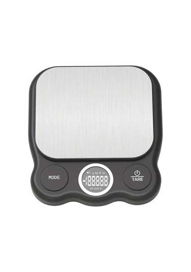 Oldfriend 1 Adet Hassas Dijital Yemek Gram Mutfak Pastacılık Ölçek Tartı Lcd Ekran Siyah Siyah