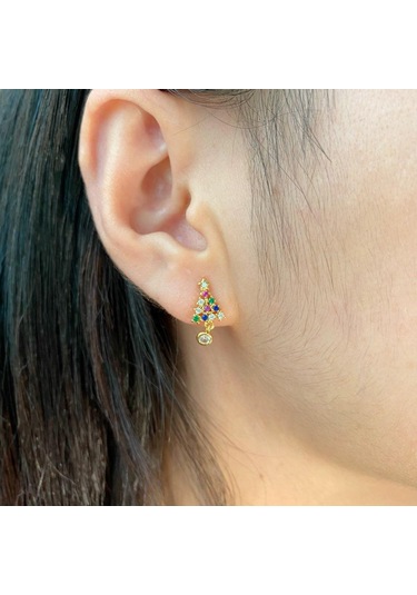 Tancise 925 Ayar Gümüş Zirkon Küpe Damla Küpe Kadınlar Için Düğün Hediyeleri