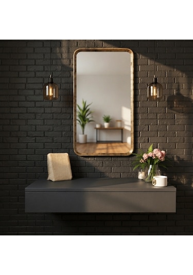 Mdf Makyaj Masası Ve Dresuar 80x30 Cm Çekmeceli Modern Tasarım Antrasit