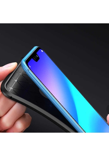 Huawei P20 Lite Kilif Karbon Silikon Case 389460410