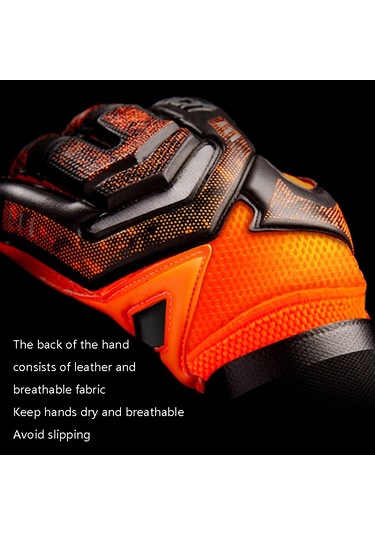 Sones Ailsports St5511 1 Çift Kaleci Kalın Lateks Parmak Koruma Eldiveni, Beden: 8