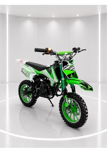 Sfm Mini Cros 49cc Çocuk Cross Motosikleti Yeşil