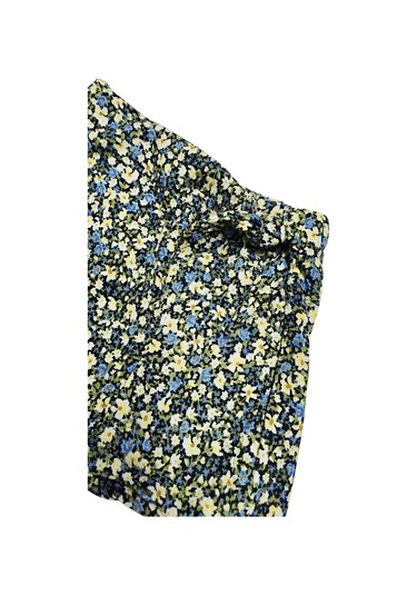 Çiçekli Kız Çocuk Şort Etek St08981 Yeşil