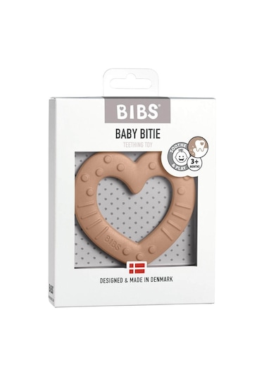 Bibs Baby Bitie Heart Peach Dişlik Turuncu