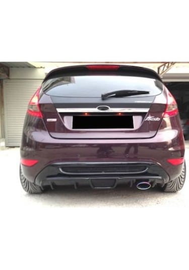 Ford Fiesta (2009-2016) Izgaralı Arka Tampon Eki - Difüzör (plast