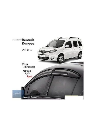 Renault Kangoo 2 Cam Rüzgarlığı Mugen Tip Kangoo 2 Cam Rüzgarlığı