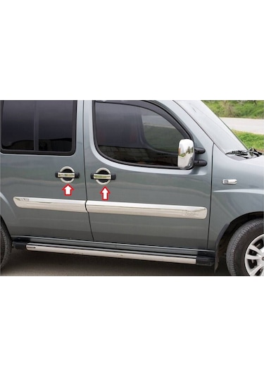 Fiat Doblo Uyumlu Kapı Kolu 4 Parça 2000-2010 Paslanmaz Krom