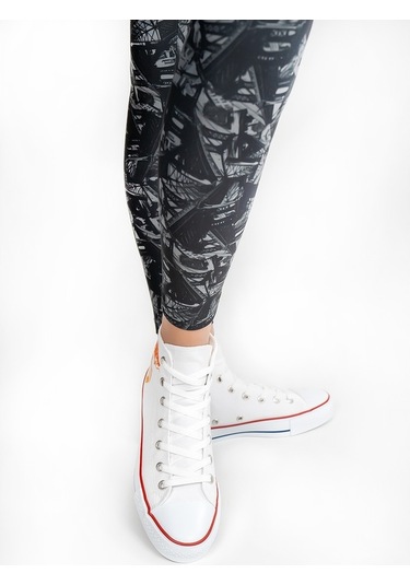 Kadın Bilekli Spor Ayakkabı Beyaz Sarı Beyaz