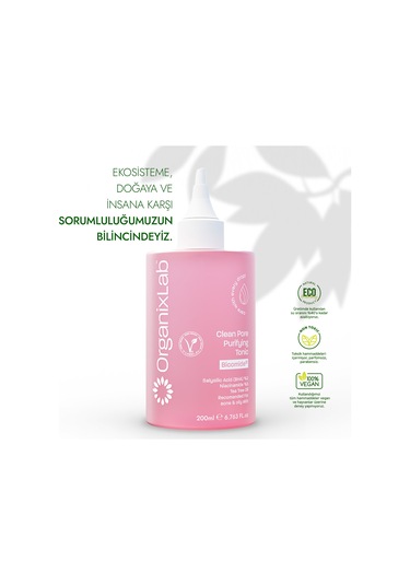 Organixlab Clean Pore Purifying Gözenek Arındırıcı Tonik 200 ML