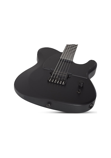 Schecter Pt Black Ops Elektro Gitar Satin Black Open Pore