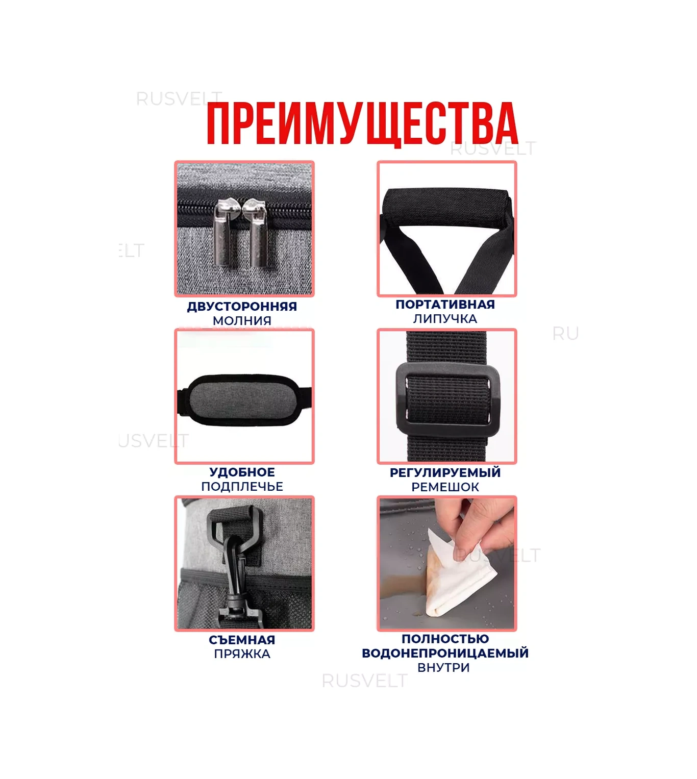 Rusvelt Piknik İçin Yemek Ve Soğutucu Termo Çanta 174161887 Gri