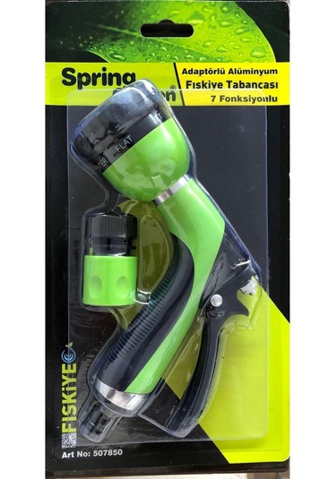 Spring Garden Fıskiye Tabancası Alüminyum 7 Fonksiyonlu Sulama Tabancası