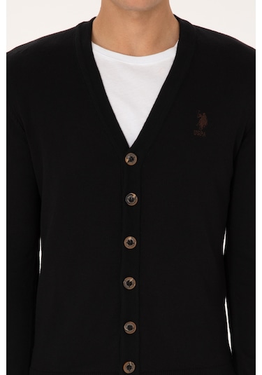 U.s. Polo Assn. Erkek Siyah Hırka Triko 50313702-vr046 Siyah