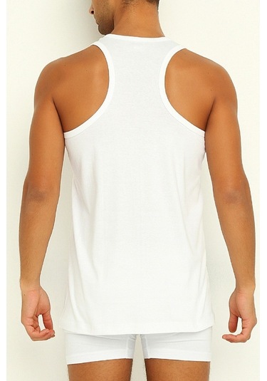 Yıldız 375 Erkek Likralı Rambo Atlet Beyaz