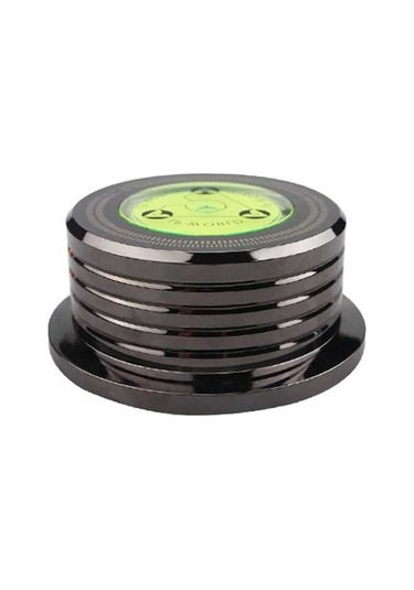 Novahub Profesyonel Lp Plak Stabilizatörü - 50hz Titreşim Önleyici, Siyah, Alüminyum, Lp Pikap Uygun