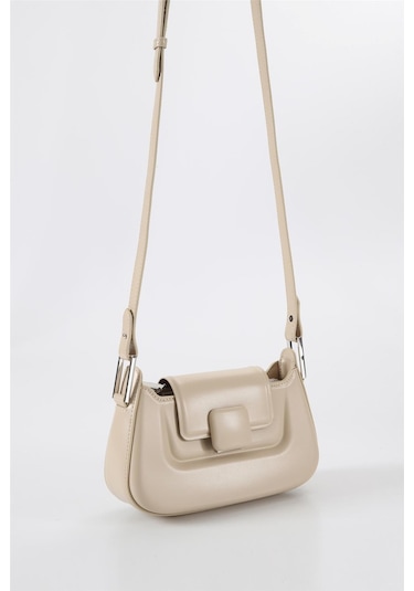 Ççs 17559 Kadın Omuz Askılı El Çantası-bej Bej