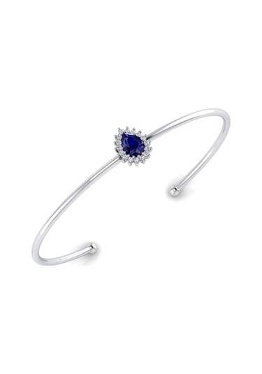 0,96 Karat Pırlantalı Safir Bileklik