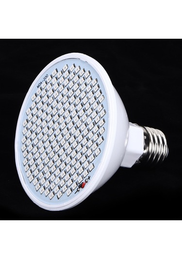 Vkemall 30w E27 Bitki Büyüme Lambası, 200 Led 166 Kırmızı + 34 Mavi , 85-265v, Fito Işık, Sukulent Ve Çiçekler İçin, Fotosentez Ve Hasat Artırıcı