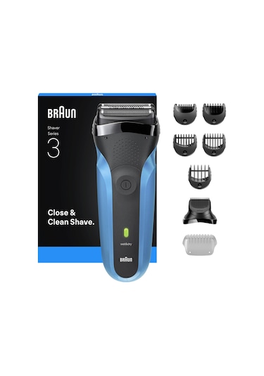 Braun Series 3 Elektrikli Sakal Şekillendirici Ve Tıraş Makinesi, Islak Ve Kuru, 310bt 1 Saat