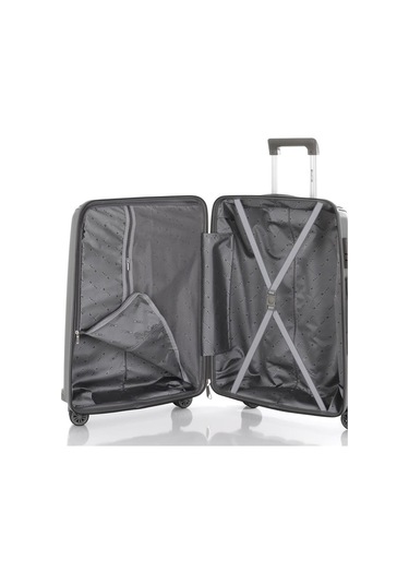 Mçs Bavul Orta Ve Kabin 2li Set Kırılmaz Silikon Valiz V305 Gri