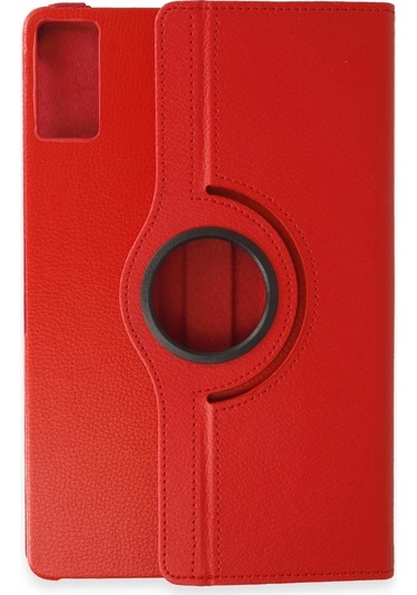 Özel Xiaomi Redmi Pad Se Kılıf 360 Tablet Deri Kılıf - Kırmızı Fırsat