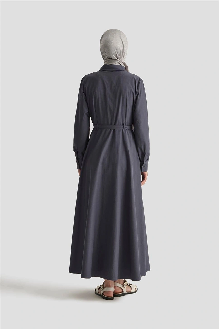 Armine Elbise 25yd9178 Antrasit Füme