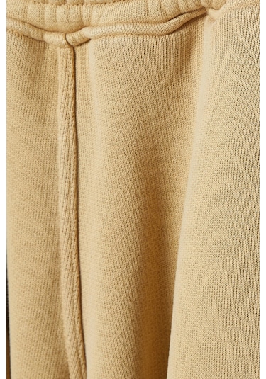 Represent Initial Cargo Sweatpants, Pamuklu Fleece Ve Çok Cepli Lüks Rahatlık Açık Kahverengi