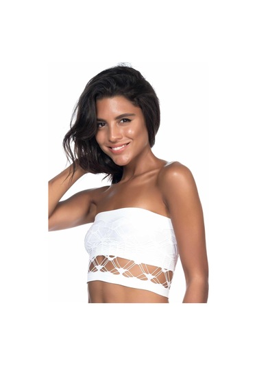 Siyah Mı Emay 4050 Double Örgü Toparlayıcı Straplez Büstiyer Siyah