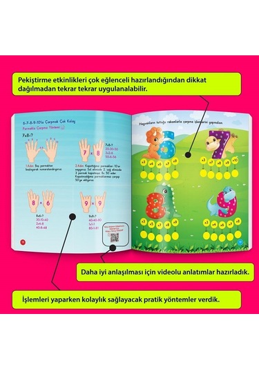 Mucit Karınca Çarpım Tablosu Öğreten Kitap Serisi Yaz-Sil