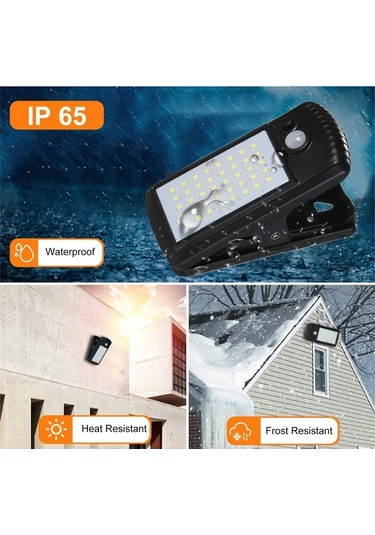 Besthome1 40 Adet Led Güneş Enerjili Hareket Sensörlü Dış Mekan Aydınlatma Lambası - Ip65 Su Geçirmez