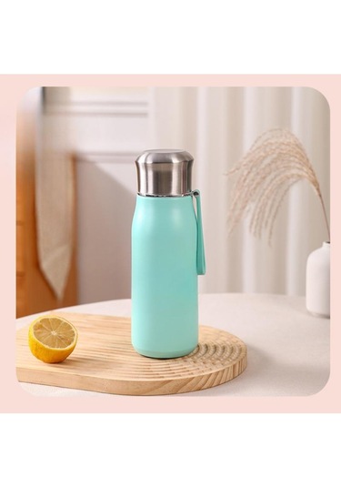 Yeşil Büyük Kapasiteli Bisiklet Spor Su Isıtıcısı Kupa 316 Paslanmaz Çelik Kullanışlı Şövalye Fincan Yüksek Değerli Açık Yalıtımlı Pot 750 Ml Yeşil